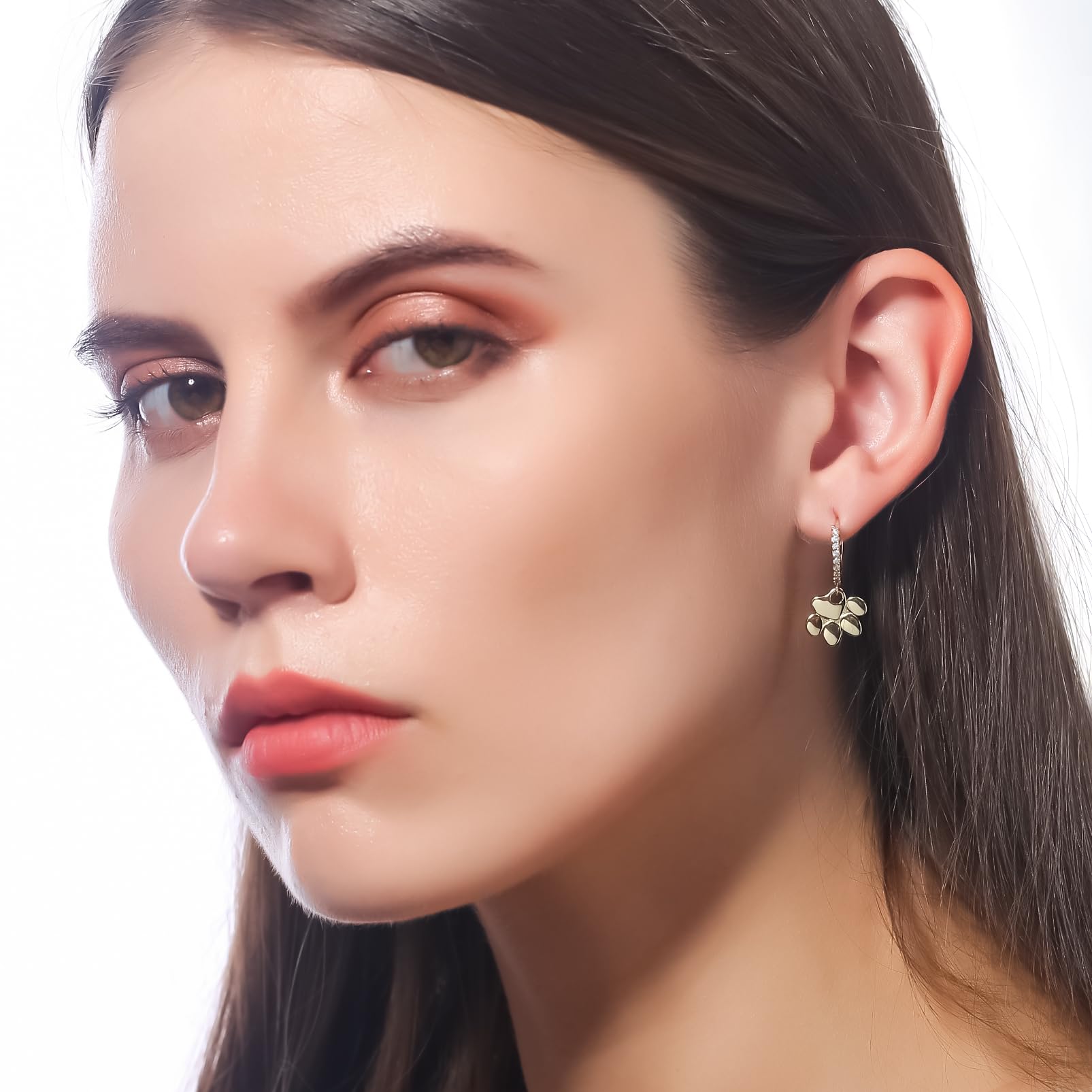 ToHeart Gold Dangle Earrings for Women Sun Hoop Earrings For Women Small Gold Hoop Earrings - Image 4