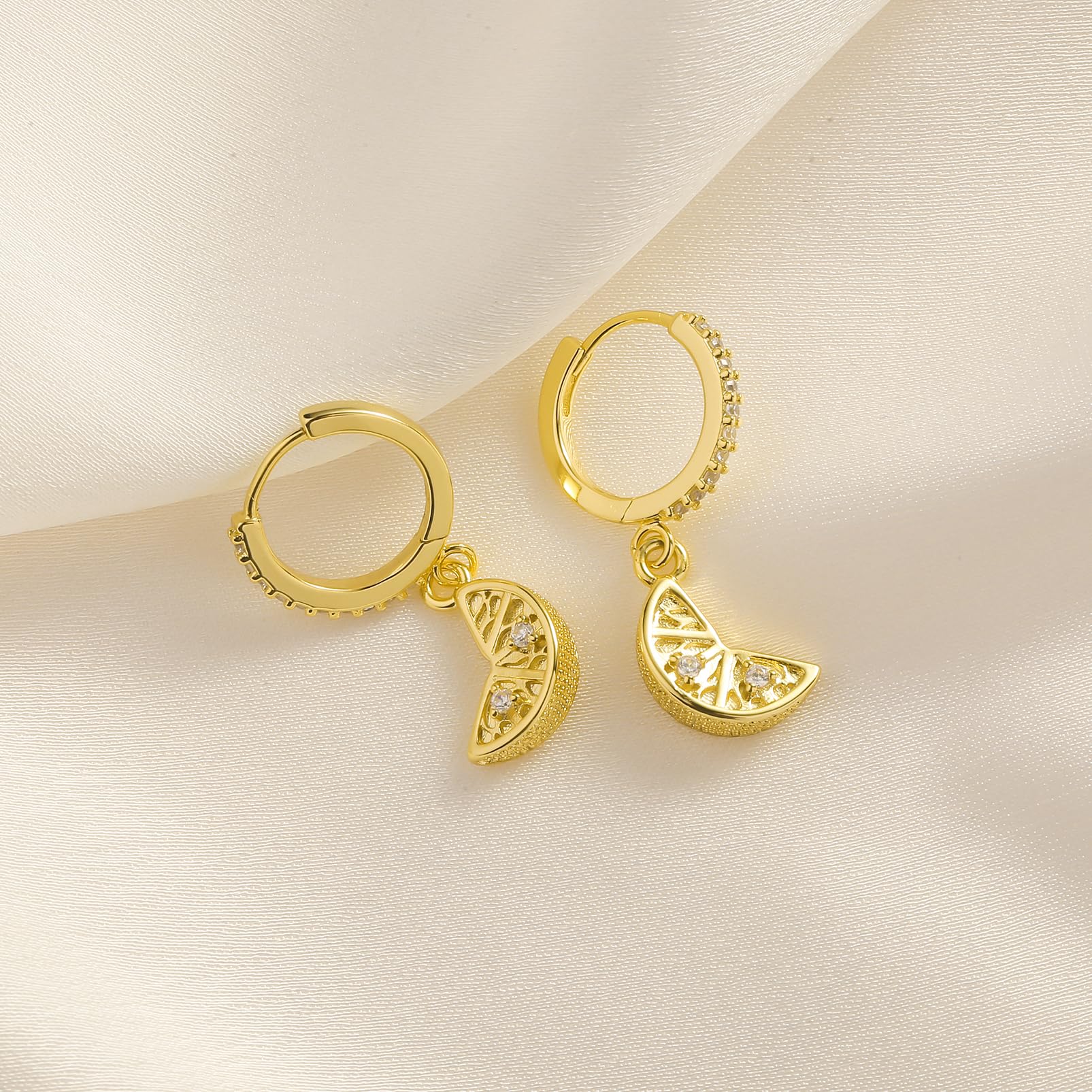 ToHeart Gold Dangle Earrings for Women Sun Hoop Earrings For Women Small Gold Hoop Earrings - Image 6