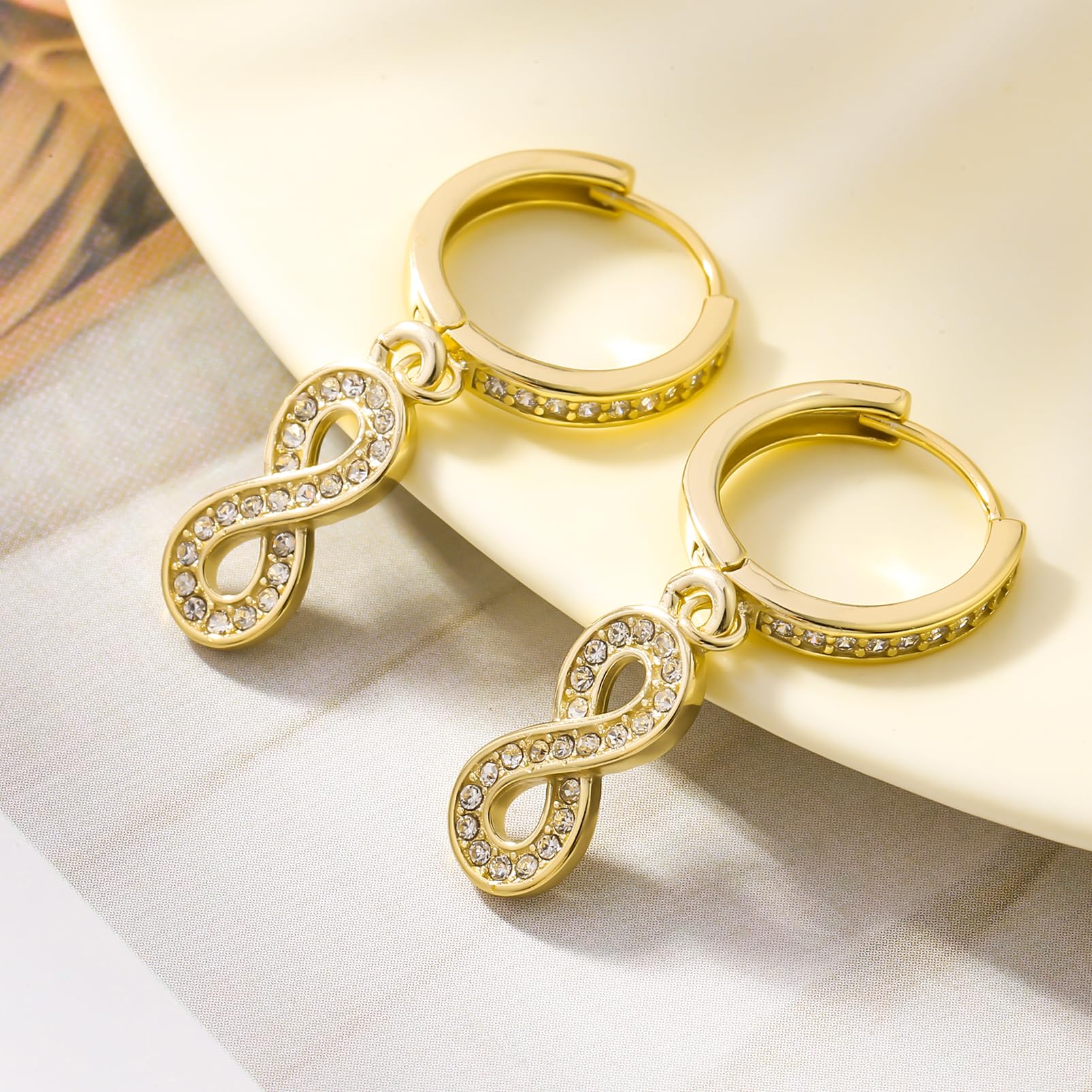 ToHeart Gold Dangle Earrings for Women Sun Hoop Earrings For Women Small Gold Hoop Earrings - Image 6