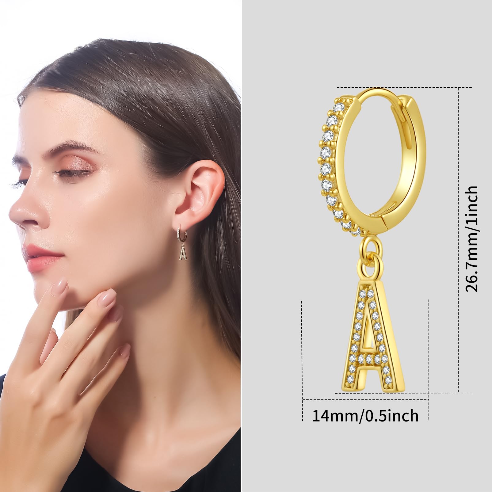 ToHeart Gold Dangle Earrings for Women Sun Hoop Earrings For Women Small Gold Hoop Earrings - Image 3