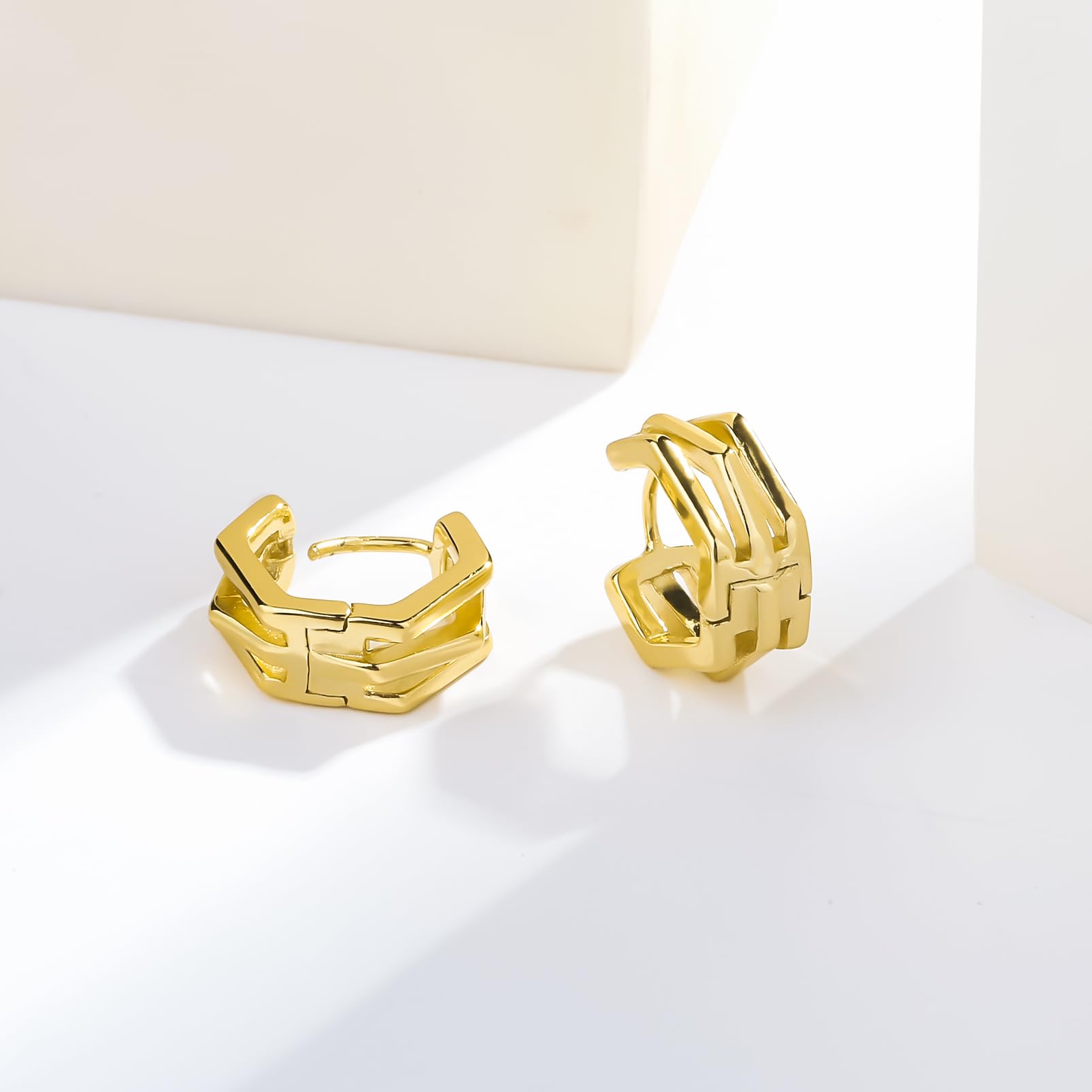 ToHeart Gold Huggies Earrings for Women Small Gold Hoop Earrings - Image 6