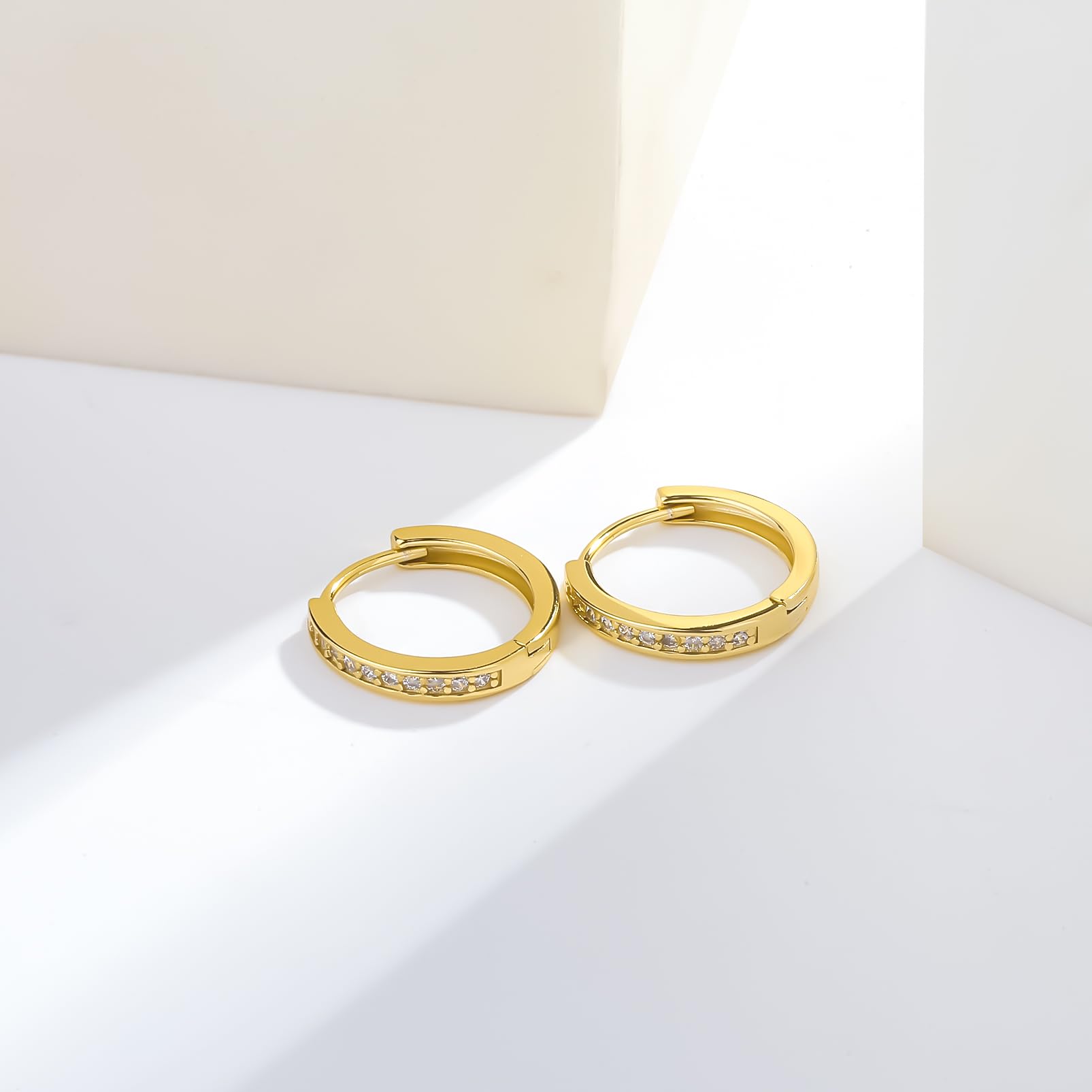 ToHeart Gold Huggies Earrings for Women Small Gold Hoop Earrings - Image 5