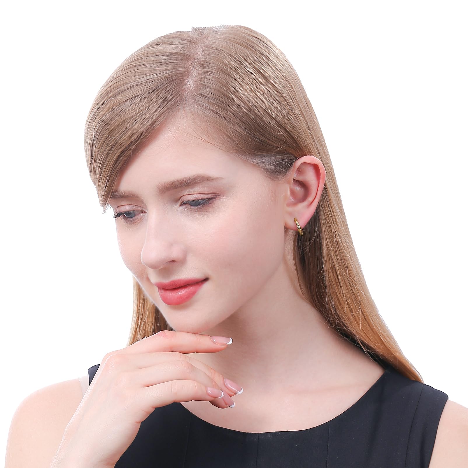 ToHeart Seashell Dangle Earrings Jewelry Gold Dangle Earrings Lightweight Gold Seashell Earrings for Women - Image 5